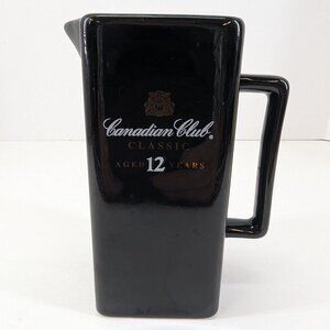 Canadian Club Classic Aged 12 Years Black Advertising Pub Jug Water Jug